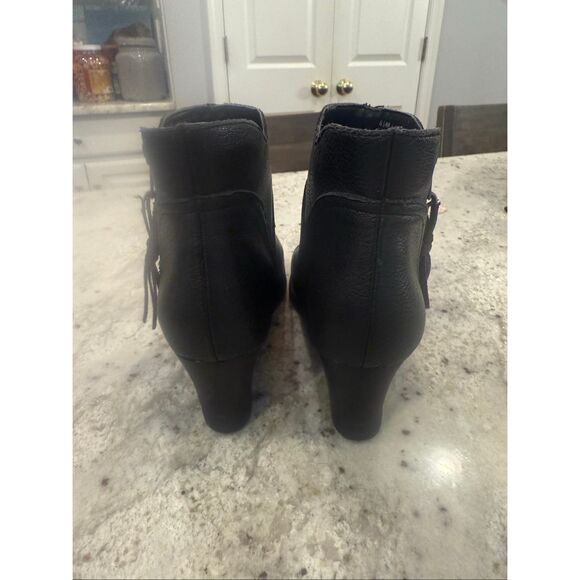 Aerosoles Heelrest Black Acrobatic Side Zip Boots sz 6.5 - Picture 6 of 8